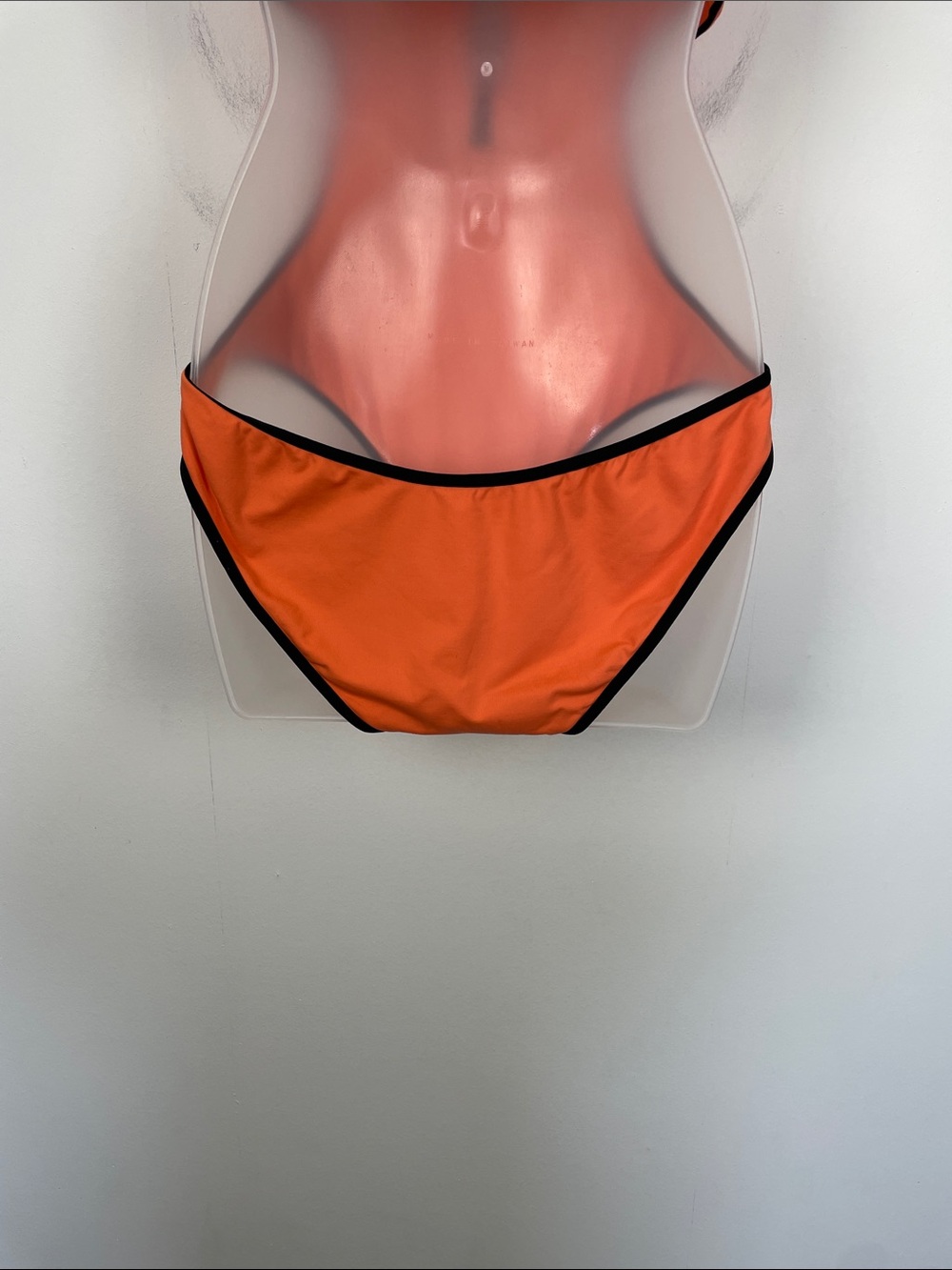 Melissa Odabash Cutout Orange Racerback Women's One-Piece Swimsuit 1/2 Zip Front - Picture 6 of 9